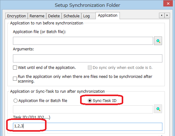 Sync another task after sync