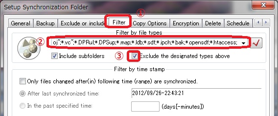 Filter file by extension