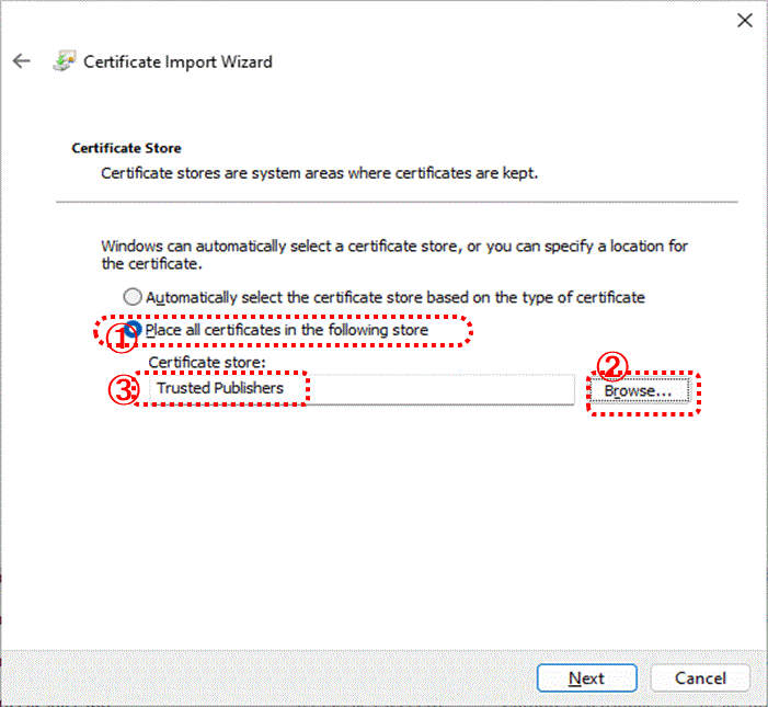 install certificate 2