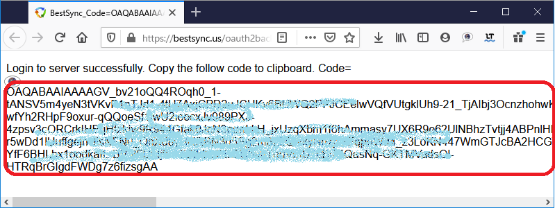 OneDrive for Business Authenticated code